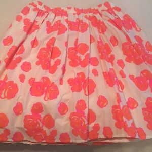 Lane Bryant floral skirt w/pockets